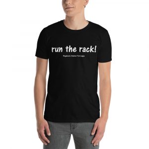 MGear “Run The Rack” Short-Sleeve Unisex Billiards Pool Player T-Shirt