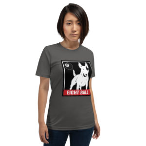 MGear Eight Ball Pup Short-Sleeve Unisex Billiards Pool Player T-Shirt