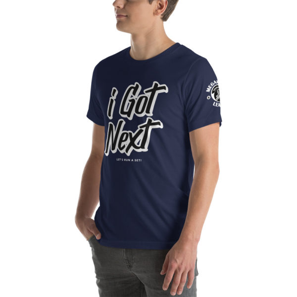 unisex premium t shirt navy left front 607849e752fb0