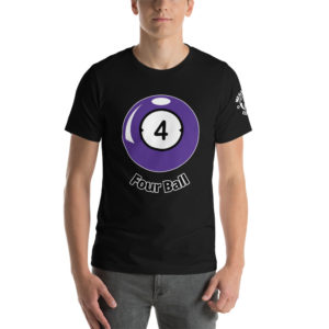 MGear Brunswick Four Ball Short-Sleeve Unisex Billiards Pool Player T-Shirt