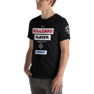 MGear Agenda Short-Sleeve Unisex Billiards Pool Player T-Shirt