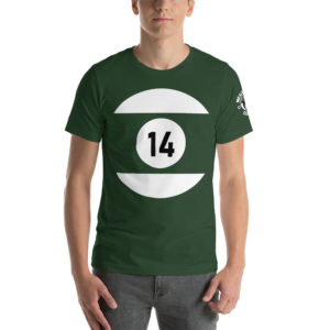 MGear 14 Ball Short-Sleeve Unisex Billiards Pool Player T-Shirt