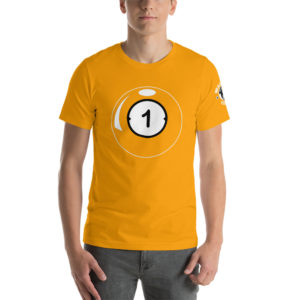 MGear Brunswick 1 Ball Short-Sleeve Unisex Billiards Pool Player T-Shirt