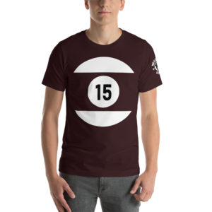 MGear 15 Ball Short-Sleeve Unisex Billiards Pool Player T-Shirt