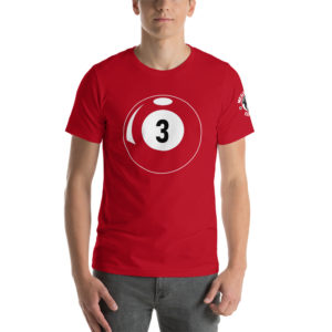 MGear 3 Ball Short-Sleeve Unisex Billiards Pool Player T-Shirt