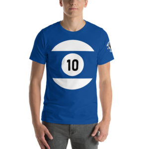 MGear 10 Ball Short-Sleeve Unisex Billiards Pool Player T-Shirt