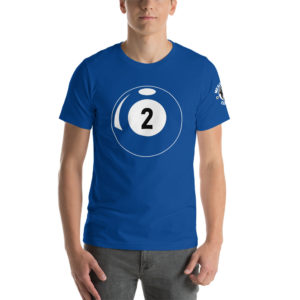MGear 2 Ball Short-Sleeve Unisex Billiards Pool Player T-Shirt