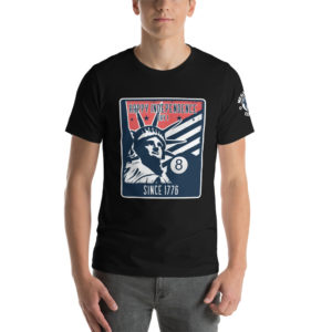 MGear “Independence Day” Short-Sleeve Unisex Billiards Pool Player T-Shirt