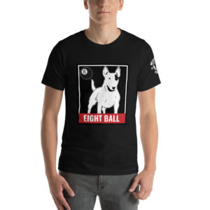 MGear Eight Ball Pup Short-Sleeve Unisex Billiards Pool Player T-Shirt