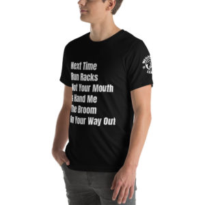 MGear Run Racks Not Mouth Short-Sleeve Unisex Billiards Pool Player T-Shirt