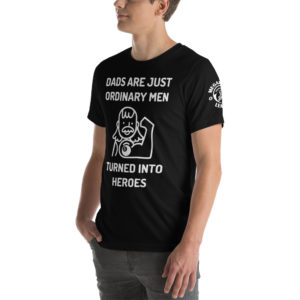 MGear Dads Turned into Heros Short-Sleeve Unisex Billiards Pool Player T-Shirt