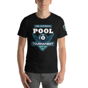 MGear “Ultimate Pool Tournament” Short-Sleeve Unisex Billiards Pool Player T-Shirt