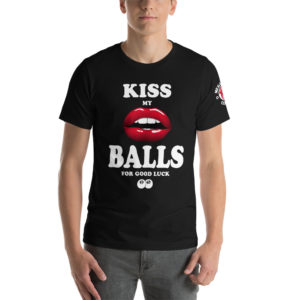 MGear “Kiss My Balls” Short-Sleeve Unisex Billiards Pool Player T-Shirt