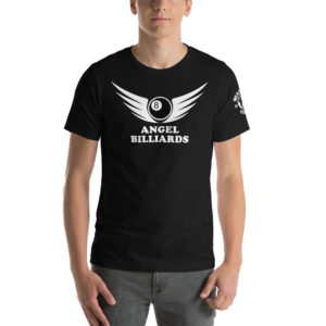 MGear “Angel Billiards” Short-Sleeve Unisex Billiards Pool Player T-Shirt