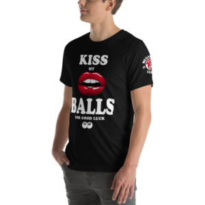 MGear “Kiss My Balls” Short-Sleeve Unisex Billiards Pool Player T-Shirt