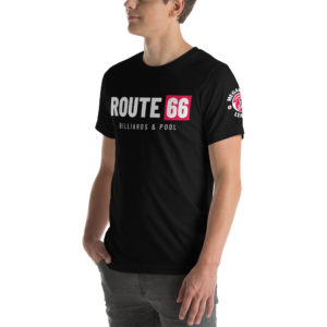 MGear “Route 66” Short-Sleeve Unisex Billiards Pool Player T-Shirt