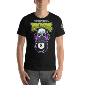MGear Billiards Shirt | Pool T-Shirt | “Toxic Hogs” Short-Sleeve Unisex Billiards Pool Player Team T-Shirt