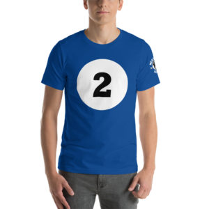 MGear Billiards Shirt | Pool T-Shirt | “2 ball Icon” Short-Sleeve Unisex Billiards Pool Player T-Shirt