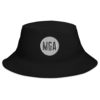bucket hat i big accessories bx003 black front 61572f0d26967