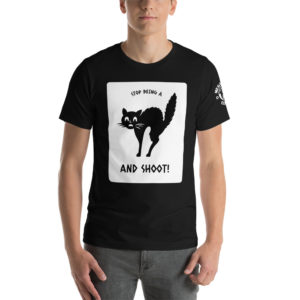 MGear Scared Cat Short-Sleeve Unisex Billiards Pool Player T-Shirt