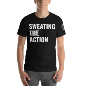 MGear BW Sweating The Action Short-Sleeve Unisex Billiards Pool Player T-Shirt