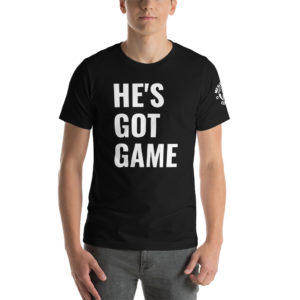 MGear BW He’s Got Game Short-Sleeve Unisex Billiards Pool Player T-Shirt