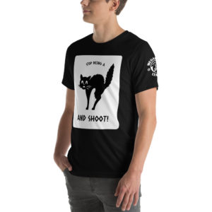 MGear Scared Cat Short-Sleeve Unisex Billiards Pool Player T-Shirt